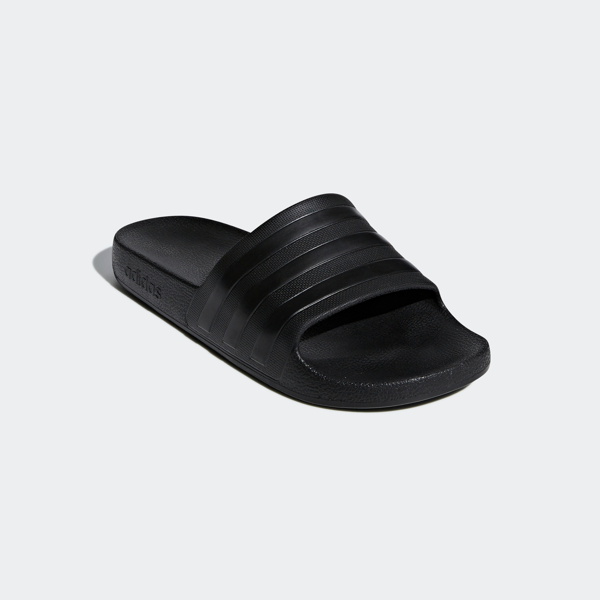 Badesandale ADIDAS SPORTSWEAR "AQUA ADILETTE", Gr. 43, schwarz (cschwarz, cblac), Synthetik, Schuhe