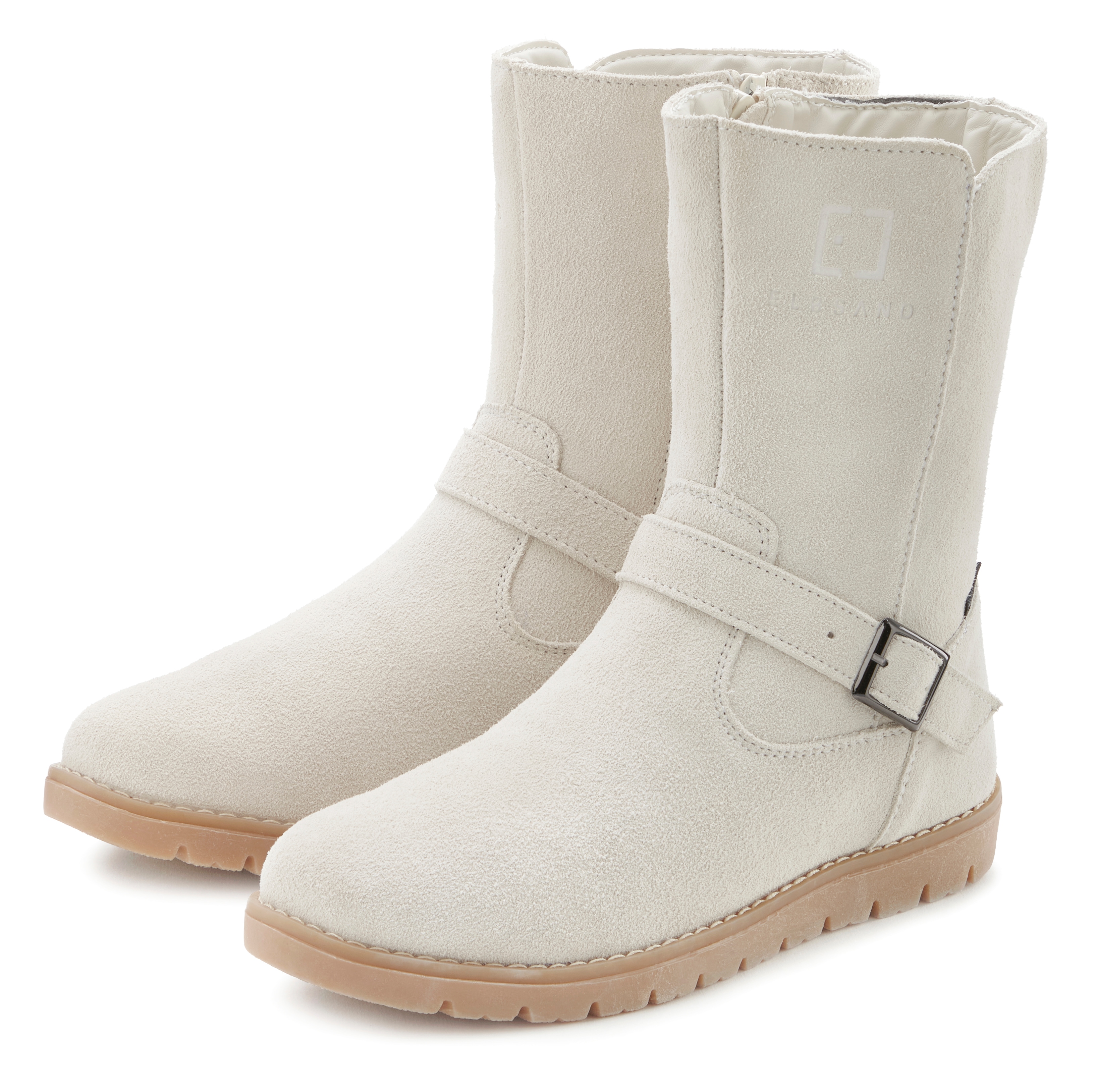 Winterstiefel ELBSAND, Damen, Gr. 39, beige, Obermaterial: 100% Rindsleder. Decksohle: 100% Textilmaterial. Futter: 100% Textilmaterial. Laufsohle: 100% Synthetik, unifarben, Basic, Schuhe Winterstiefel, Boots,Winterstiefelette,Leder, wind- &...