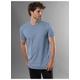 T-Shirt TRIGEMA "TRIGEMA Slim Fit aus DELUXE Baumwolle" Gr. XXL, blau (pearl, blue) Herren Shirts T-Shirts