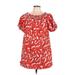 TWO by Whit Casual Dress: Red Dresses - Women's Size Large