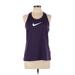 Nike Active Tank Top: Purple Activewear - Women's Size Large