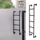 Egress Ladder Basement, Window Well Escape Ladder, Attic Ladder for High Bed, Wrought Iron Loft Ladder, Bunk Bed Ladder, Loads 150kg, Fittings Include (Color : Black, Size : 140cm/55 in)