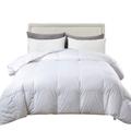 Duck Feather Down Quilt/Duvet/Comforter - 13.5 Tog Ultra Soft All Seasons 100% Organic Cotton Feather Down Duvet Quilted Bed Comforter - Machine Washable - All Season Duvet / Quilt (Double)