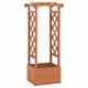 Susany Trellis Planter with Arch Wooden Trellis Planter Garden Planter weather-resistant Plant Holder mit a box Pot Outdoor Patio Planter Flowerpot with Lattice Climbing Flower 49x39x117 cm Firwood