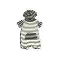 Carter's Short Sleeve Outfit: Black Stripes Bottoms - Size 6 Month