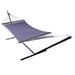 Arlmont & Co. Oduvaldo Double Spreader Bar Hammock w/ Stand Polyester in Indigo | 44 H x 55 W x 180 D in | Wayfair DA44CB3DEAAC421EA9B31A6A69A1BA42