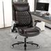 Inbox Zero Kylieann Ergonomic Faux Leather Commercial Use Executive Chair w/ Headrest Upholstered in Black | 44.09 H x 27.56 W x 25.59 D in | Wayfair