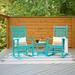 Winston Porter Margherita HDPE Weather-Resistant Adirondack Rocking Chairs w/ Outdoor Table Set | Wayfair D86E207BFCED48AA87AC34A7B2A344C5