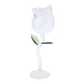Verre à Martini Transparent en forme fleur Rose verre à boire tasses à Cocktail matériau en verre
