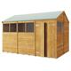 Store More Overlap Apex Shed - Available in 11 Sizes With Optional Windows