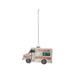 Hand-Painted Glass Taco Truck Ornament with Glitter - 3.9"L x 1.8"W x 2.5"H