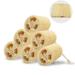 6 Pcs Organic Natural Loofah Sponge Unbleached Luffa Eco-Friendly Shower Exfoliating Scrubber for Adults Body Deep Clean and Skin Care In Spa Bath