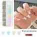 3 Boxes of 12-Grid Nail Art Accessories Aurora Bow Design Glitter Rhinestones Faux Pearl Rivets for DIY Crafts Phone Cases and Clothes