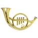 FRCOLOR 1Pc Simulated French Horn Horn Model Lifelike Horn Toy Children performance Props