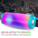 Eterstarly Wireless Bluetooth Speaker with Colorful LED Light and 362 Surround Sound Outdoor Music Party Speaker