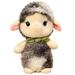 Lamb Stuffed Animal Stuffed Lamb Plush for Baby Cuddly Fluffy Sheep Toy Plushies for Newborn Nursery