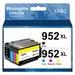 952XL 952 Ink Cartridges for HP 952 Ink for HP 952XL Ink Cartridges Combo Pack for HP Officejet Pro 8720 7740 8710 8210 8740 8715 7720 (4-Pack)