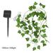 QIIBURR Outdoor String Lights Solar Powered Outdoor Solar Powered Artificial Leaf Rattan Lamp Used for Party Garden Decoration Outdoor Lights String Solar Powered