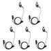 5x G-Shape Ear Hook Earpiece Headset PTT MIC 2Pin For Baofeng Kenwood Radio