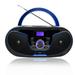 LONPOO Portable CD Player Boombox with FM Radio USB Playback Bluetooth-in AUX Input and 3.5mm Earphone Output & Music Sound System