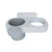 Use & Store Hair Dryer Holder Space Saving Blow Dryer Holder for Bathroom Bedroom Dorms - White Gray