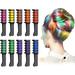 Temporary Bright Hair Chalk Comb Hair Color Chalk Dye Crayon Salon Set/Washable Non-toxic Hair Color Comb for Dye Hairs - 10 Pcs