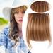 NRUDPQV human hair wigs for women Ladies Bangs Wig Front Fringe Head Clipped in the Human Hair Extension Wig Female Air Bangs Sideburns Qi Bangs Hairpin Adult Female Costume Wigs Toupees E