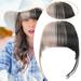 NRUDPQV human hair wigs for women Ladies Bangs Wig Front Fringe Head Clipped in the Human Hair Extension Wig Female Air Bangs Sideburns Qi Bangs Hairpin Adult Female Costume Wigs Toupees O