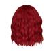 CAKVIICA High Temperature Silk Wig European And American Style Red Bob Head Ladies Short Curly Wig Suitable For Parties Festivals 35cm/14in