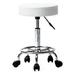 OverPatio Swivel Salon stools Adjustable Height chair with Wheels Spa PU Leather White