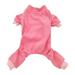 Dog Pajamas Lightweight Dog Pjs for Small Dogs Dog Onesie Jumpsuit 4 Leg Dog Clothes for Autumn and Winter Bright Pink S