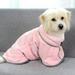 Popvcly Premium Absorbent Dog Towel Clothes Quick Drying Hooded Bathrobe for Bath & Beach Trips Luxurious & Soft Dog Bathrobe for All Breeds