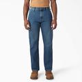Dickies Men's Flex Relaxed Fit Carpenter Jeans - Tined Denim Wash Size 32 X 34 (DU603)