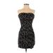 BCX dress Cocktail Dress - Bodycon Strapless Sleeveless: Black Dresses - New - Women's Size 2