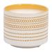 Bungalow Rose Tess Scented Citronella/Lemon Scented Jar Candle w/ Ceramic Holder Soy in Yellow | 4 H x 5 W x 5 D in | Wayfair