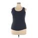 Active by Old Navy Active Tank Top: Gray Activewear - Women's Size 1X
