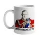 Tasse à café King Charles III pour la maison tasse à thé marrante Industries casme blanc en
