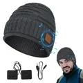 Bonnet Casque Confortable pour Adultes Mains Libres Sports de Plein Air Musique Écouteurs