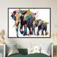 Watercolor Elephant Family Mom and Baby Framed Wall Art | Ready to Hang | Great Home Decor Gift, Nursery Wall Art, Family Prints