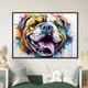 Happy Cute Bulldog Framed Wall Art | Ready to Hang | Home Decor | Watercolor | Gift for Dog Lovers