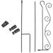 1 Set of Garden Flag Holder Stand Yard Flag Holder Weather-Proof Flag Stand Outdoor Garden Decor