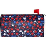 Retro American Flag Magnetic Mailbox Covers Mail Wraps Garden Yard Home Decor for Outdoor Standard Size 21 Lx 18 W