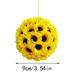 Wall Sunflowers decorations home Sunflower party get by january Artificial Plants Sunflower Hangs Ball Wedding Party Home Decoration Faux Fake Sunflowers For The