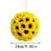 Silk flower Sunflowers decorations home Artificial Plants Artificial Sunflower Hangs Sunflower Ball Wedding Party Home Decoration Faux Sunflower Hangs Fake Sunflowers For The Wedding