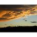 Dramatic Sunset Dark Clouds Storm Clouds - Laminated Poster Print - 12 Inch by 18 Inch with Bright Colors and Vivid Imagery