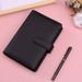 Festival Gifts! YOHOME A6 PU Leather Notebook Binder Binder Refillable Paper with Pretty Ring Binders Cover for Personal Planner Budget Organizer Black One Size