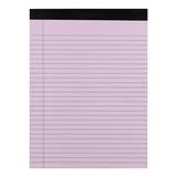 Honrane School Legal Pad 21x35.5cm 80gsm Lined Legal Pad 50 Pages No Bleed Ink-proof Thick Tear-off College Office Students Scribbling Book Note Scratch Paper