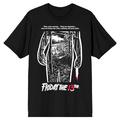 Friday the 13th Movie Poster Men s Black Tee-XS