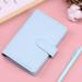 Festival Gifts! YOHOME A6 PU Leather Notebook Binder Binder Refillable Paper with Pretty Ring Binders Cover for Personal Planner Budget Organizer Light Blue One Size