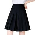 Mrat Women s Tennis Skirt Pleated A-Line Skirt A-Line Zipper Short Skirt Women Pleated Skirt Tube Pencil Midi Skirt Solid High Waist Bodycon Wrap Short Skirt Black_AA L